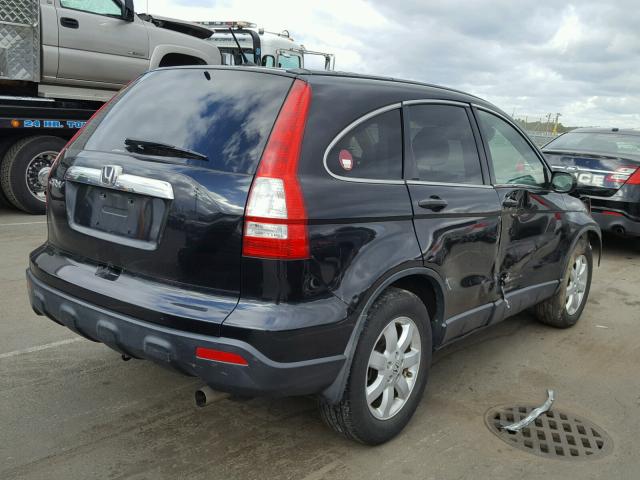 JHLRE48557C049741 - 2007 HONDA CR-V EX BLACK photo 4