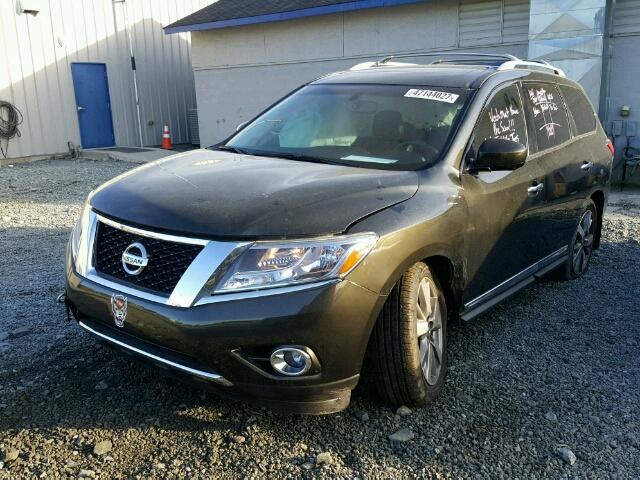 5N1AR2MM8FC661281 - 2015 NISSAN PATHFINDER BLACK photo 2