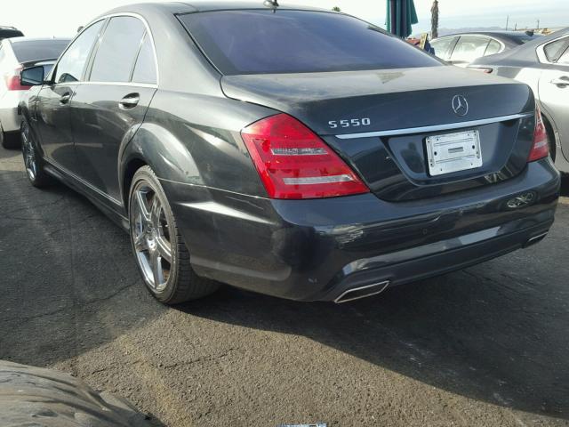 WDDNG7DB4CA425666 - 2012 MERCEDES-BENZ S 550 BLACK photo 3