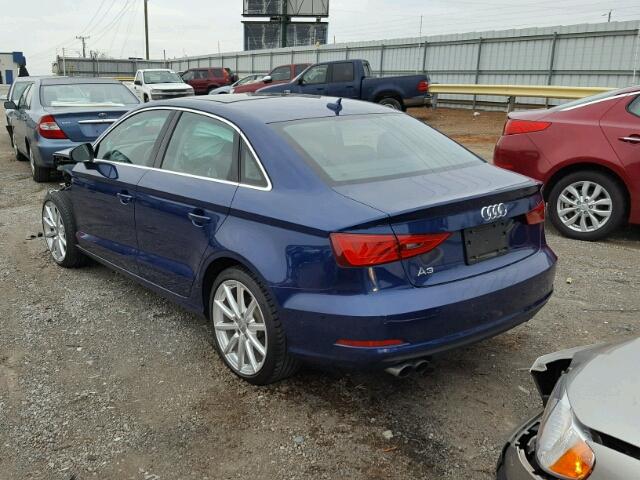 WAUCCGFF1F1081275 - 2015 AUDI A3 PREMIUM BLUE photo 3