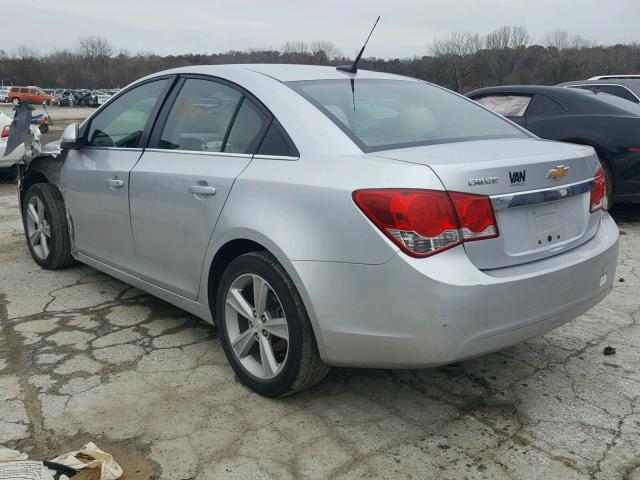 1G1PE5SB8D7110263 - 2013 CHEVROLET CRUZE LT SILVER photo 3