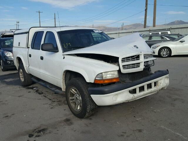 1B7GG2AZ81S212346 - 2001 DODGE DAKOTA QUA WHITE photo 1