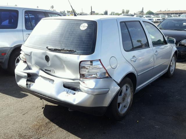 9BWGK61J824066056 - 2002 VOLKSWAGEN GOLF SILVER photo 4