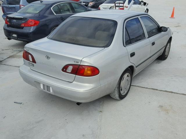 2T1BR12E3YC290426 - 2000 TOYOTA COROLLA VE GRAY photo 4