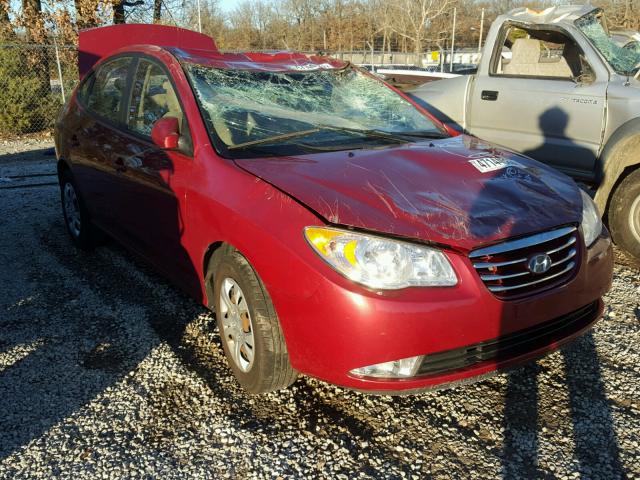 KMHDU4AD9AU933531 - 2010 HYUNDAI ELANTRA BL MAROON photo 1