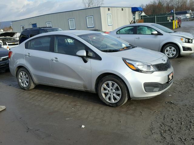 KNADM4A31D6165206 - 2013 KIA RIO LX SILVER photo 1