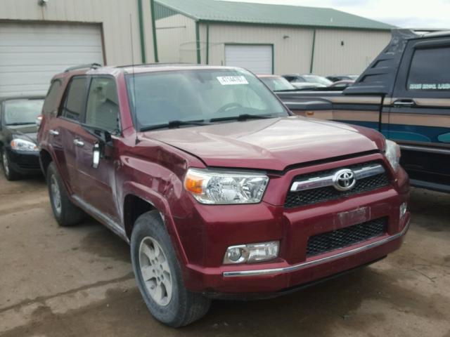 JTEBU5JR9B5036746 - 2011 TOYOTA 4RUNNER SR RED photo 1