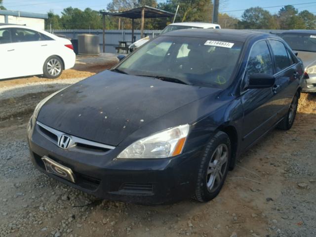 1HGCM56737A105575 - 2007 HONDA ACCORD EX BLACK photo 2