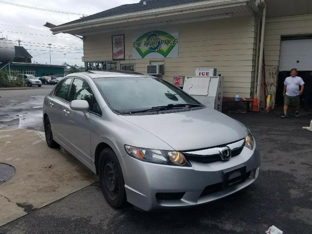 2HGFA16879H337334 - 2009 HONDA CIVIC EX SILVER photo 1