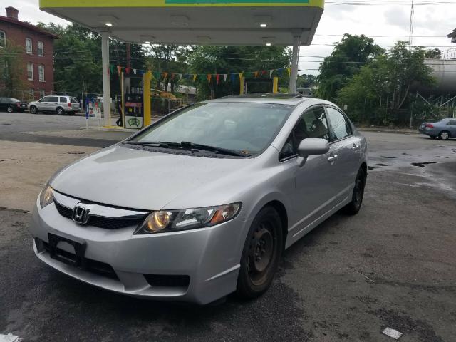 2HGFA16879H337334 - 2009 HONDA CIVIC EX SILVER photo 2