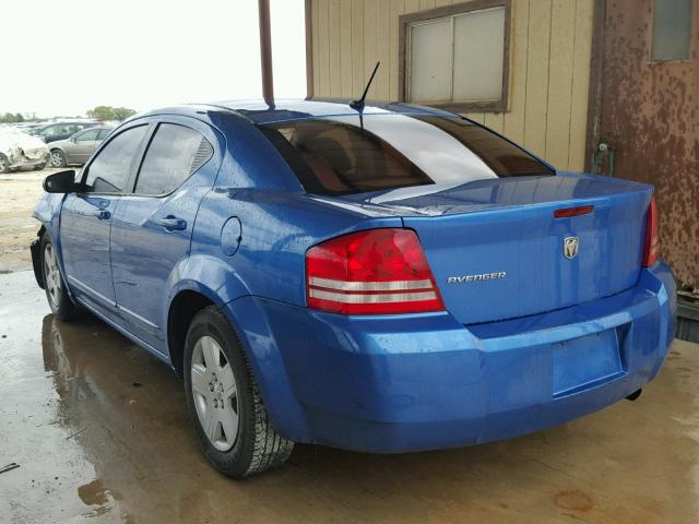 1B3LC46K28N587466 - 2008 DODGE AVENGER SE BLUE photo 3