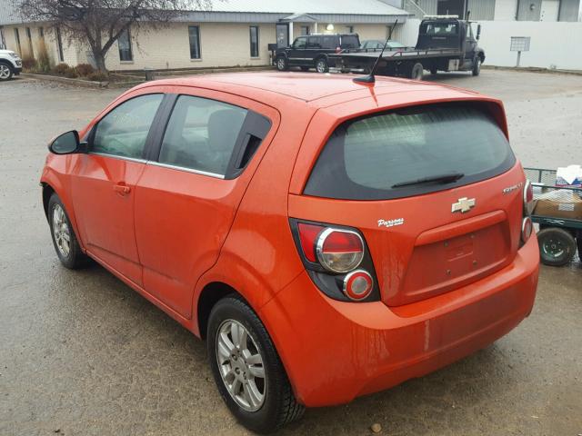 1G1JC6SH9D4137933 - 2013 CHEVROLET SONIC LT ORANGE photo 3