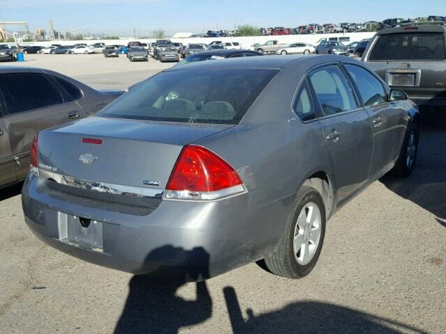 2G1WT55K189180396 - 2008 CHEVROLET IMPALA LT CHARCOAL photo 4