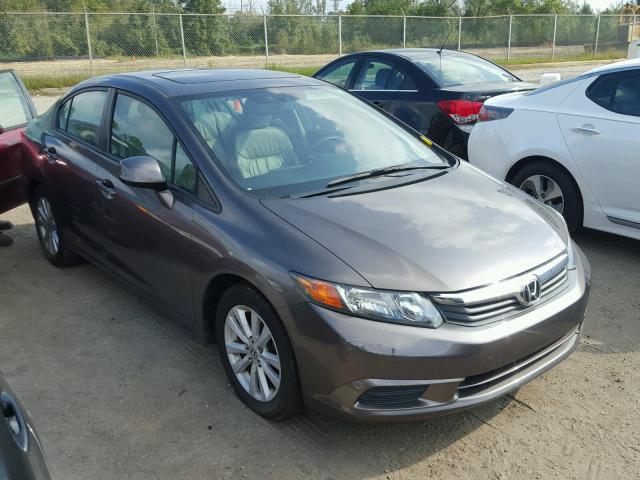 2HGFB2F93CH505280 - 2012 HONDA CIVIC EXL TAN photo 1