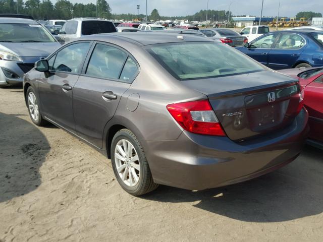 2HGFB2F93CH505280 - 2012 HONDA CIVIC EXL TAN photo 3