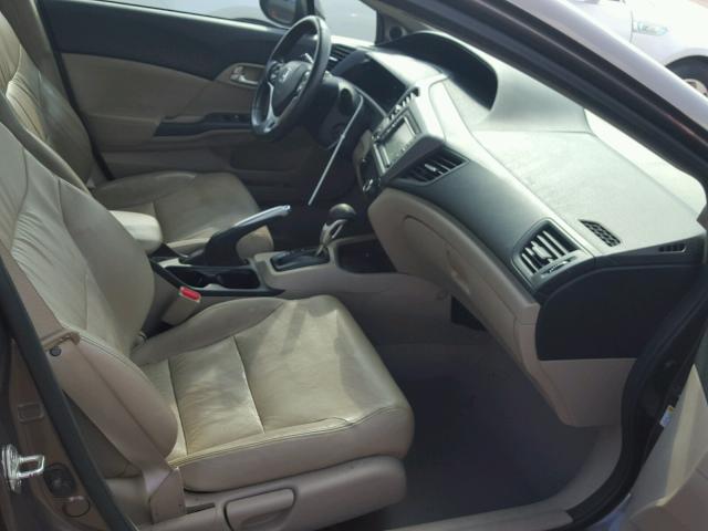 2HGFB2F93CH505280 - 2012 HONDA CIVIC EXL TAN photo 5