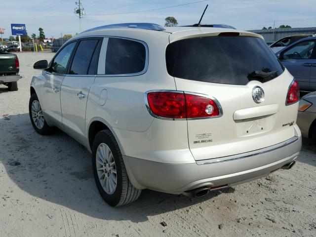 5GAER23D39J186292 - 2009 BUICK ENCLAVE CX WHITE photo 3