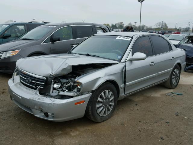 KNAGD126565454327 - 2006 KIA OPTIMA LX GRAY photo 2