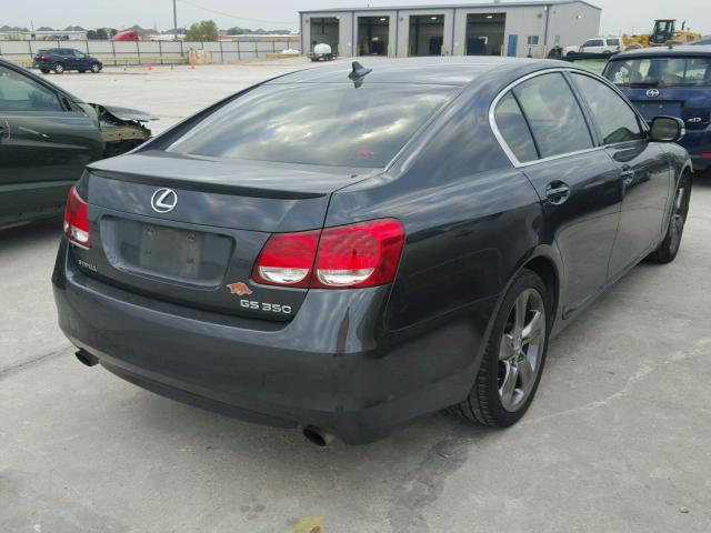 JTHBE1KS0B0053328 - 2011 LEXUS GS 350 GRAY photo 4