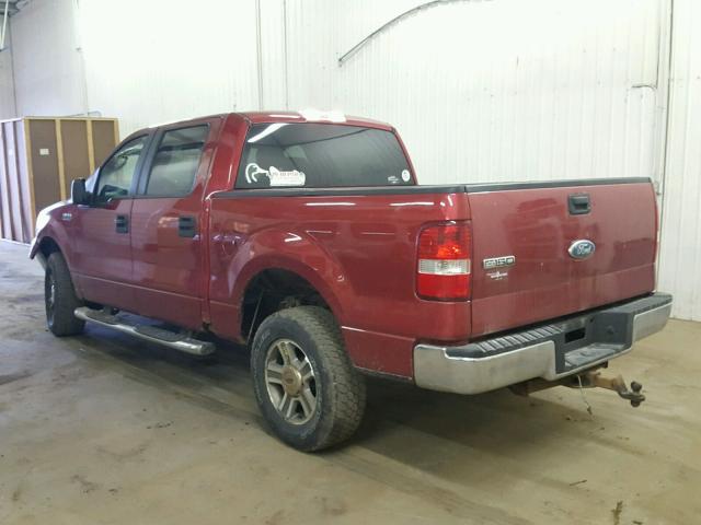 1FTPW14V77KC30044 - 2007 FORD F150 SUPER RED photo 3