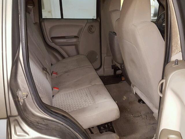 1J4GL48K67W604723 - 2007 JEEP LIBERTY SP TAN photo 6