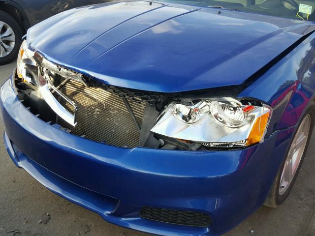 1C3CDZCB5CN286880 - 2012 DODGE AVENGER SX BLUE photo 9