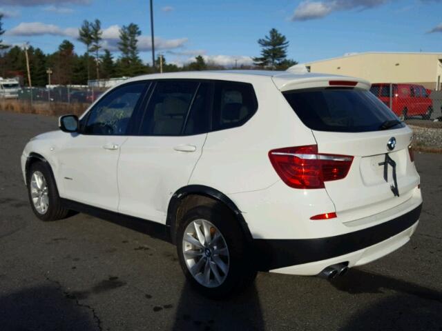 5UXWX9C56E0D22409 - 2014 BMW X3 XDRIVE2 WHITE photo 3