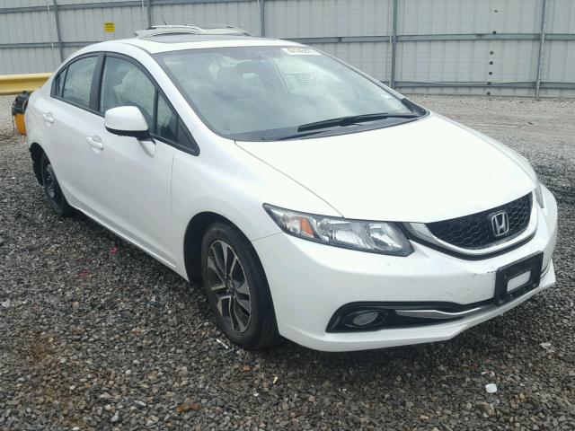 19XFB2F90DE260157 - 2013 HONDA CIVIC EXL WHITE photo 1