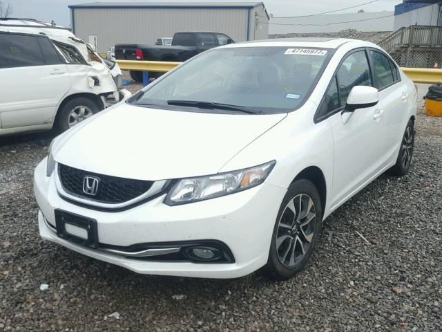 19XFB2F90DE260157 - 2013 HONDA CIVIC EXL WHITE photo 2