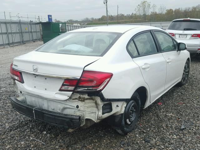 19XFB2F90DE260157 - 2013 HONDA CIVIC EXL WHITE photo 4