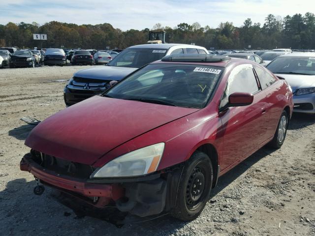 1HGCM72693A008688 - 2003 HONDA ACCORD EX RED photo 2