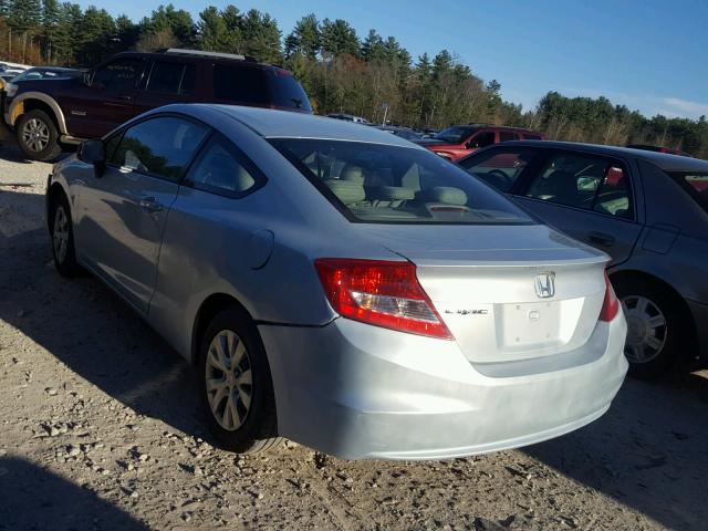 2HGFG3B50CH539171 - 2012 HONDA CIVIC LX SILVER photo 3