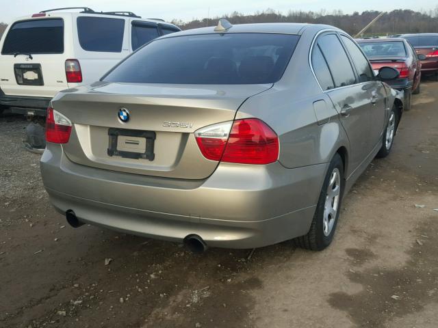 WBAVB73527VH22387 - 2007 BMW 335 I GOLD photo 4
