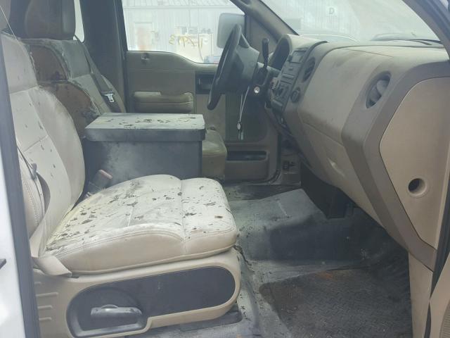 1FTRF12238KB80374 - 2008 FORD F150 Biały zdjęcie 5