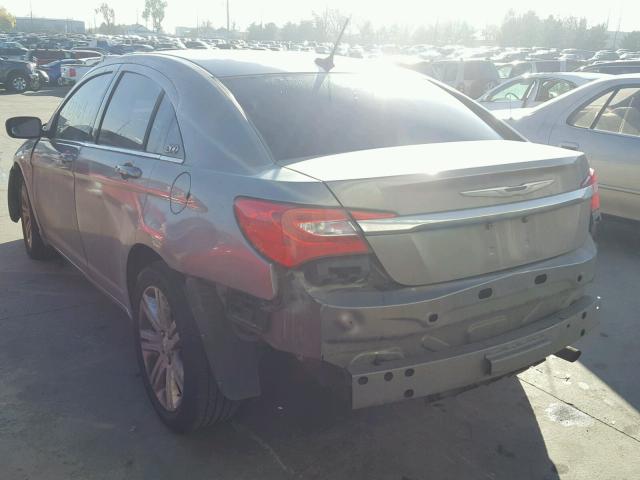 1C3CCBAB2CN318388 - 2012 CHRYSLER 200 LX GRAY photo 3