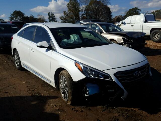 5NPE34AF1HH470110 - 2017 HYUNDAI SONATA SPO WHITE photo 1