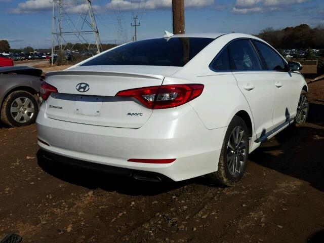 5NPE34AF1HH470110 - 2017 HYUNDAI SONATA SPO WHITE photo 4