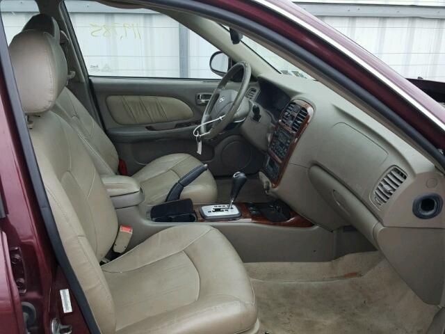 KMHWF35H75A143744 - 2005 HYUNDAI SONATA GLS BURGUNDY photo 5