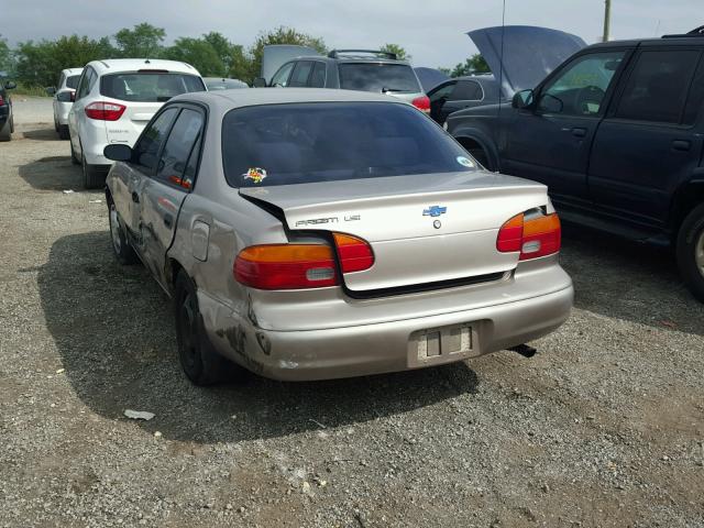1Y1SK52821Z420256 - 2001 CHEVROLET GEO PRIZM 金色 照片 3