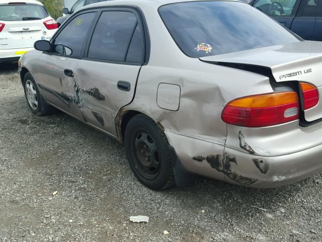 1Y1SK52821Z420256 - 2001 CHEVROLET GEO PRIZM 金色 照片 9