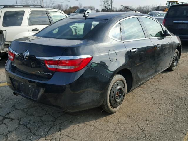 1G4PP5SK9D4197038 - 2013 BUICK VERANO BLACK photo 4