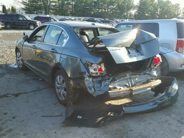 1HGCP26818A162230 - 2008 HONDA ACCORD EXL GREEN photo 3