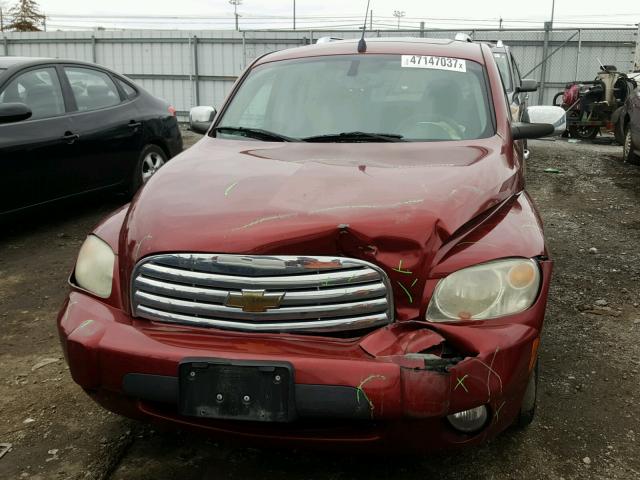 3GNCA23D68S661354 - 2008 CHEVROLET HHR LT MAROON photo 9