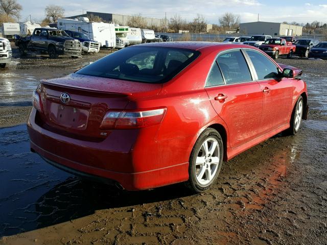 4T1BE46K37U042459 - 2007 TOYOTA CAMRY NEW RED photo 4