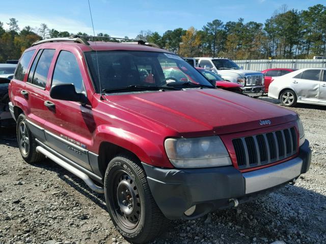 1J4GX48S84C258272 - 2004 JEEP GRAND CHER RED photo 1