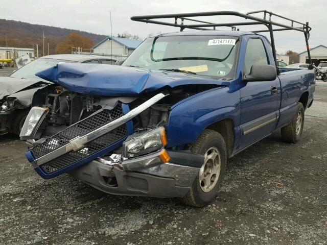 1GCEC14T33Z145508 - 2003 CHEVROLET SILVERADO BLUE photo 2