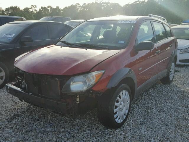 5Y2SL628X3Z418684 - 2003 PONTIAC VIBE RED photo 2