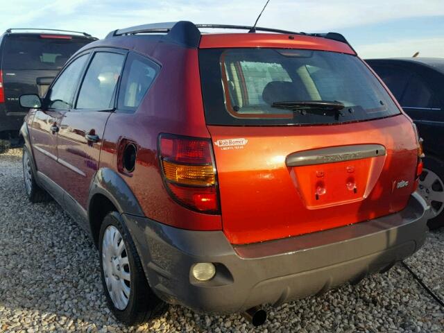 5Y2SL628X3Z418684 - 2003 PONTIAC VIBE RED photo 3