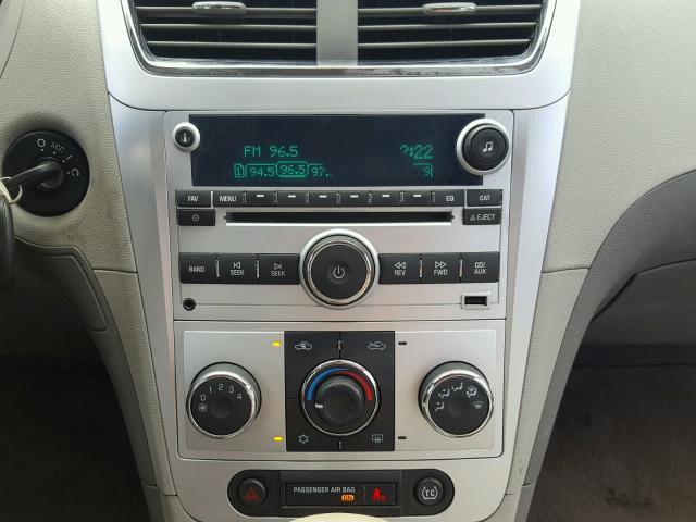 1G1ZC5E07AF211689 - 2010 CHEVROLET MALIBU 1LT გრაფიტი ფოტო 9