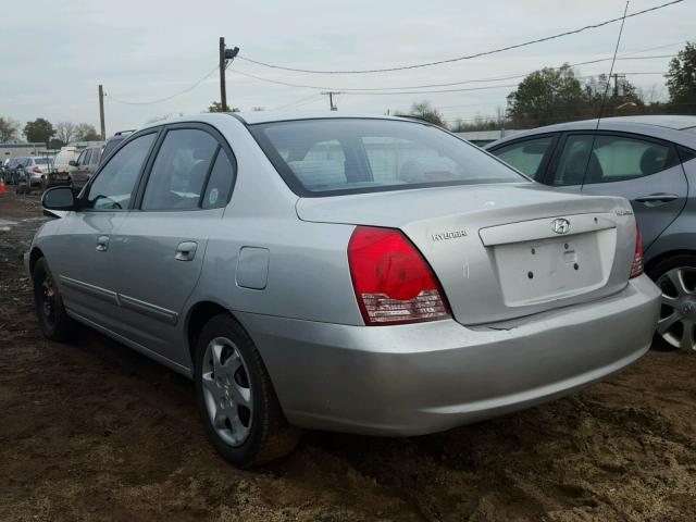 KMHDN46D94U864267 - 2004 HYUNDAI ELANTRA GL SILVER photo 3